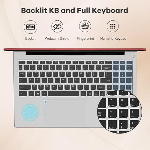 Image of NIMO 15.6 inch IPS FHD-Gaming-Laptop,AMD Ryzen 5 6600H 32GB DDR5 RAM 1TB SSD (Beat i5-1335U, 6 Cores Up to 4.5GHz) AMD Radeon 660M GPU-Computer with 100W Type-C Backlit Keyboard Fingerprint