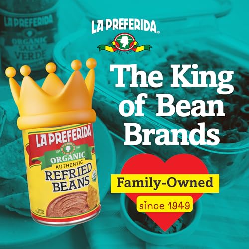 Image of La Preferida Organic Refried Beans, 15 Ounce (Pack of 3)
