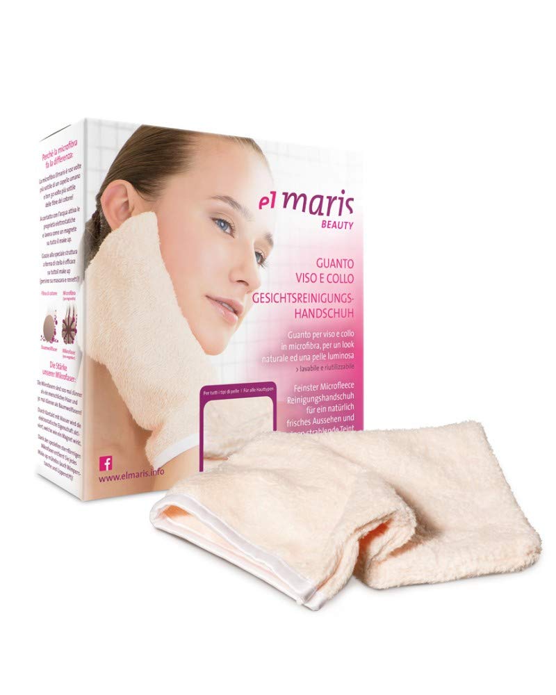 Elmaris® - Guanto Struccante -Rimuove il make up in modo naturale Solo con Acqua. Riutilizzabile