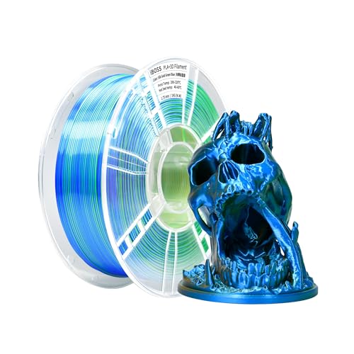 iBOSS Silk Tricolor PLA+ Filament 1.75mm, Silky Shine, High Tenacity, FDM Filament 3D Printer, Dimensional Accuracy +/- 