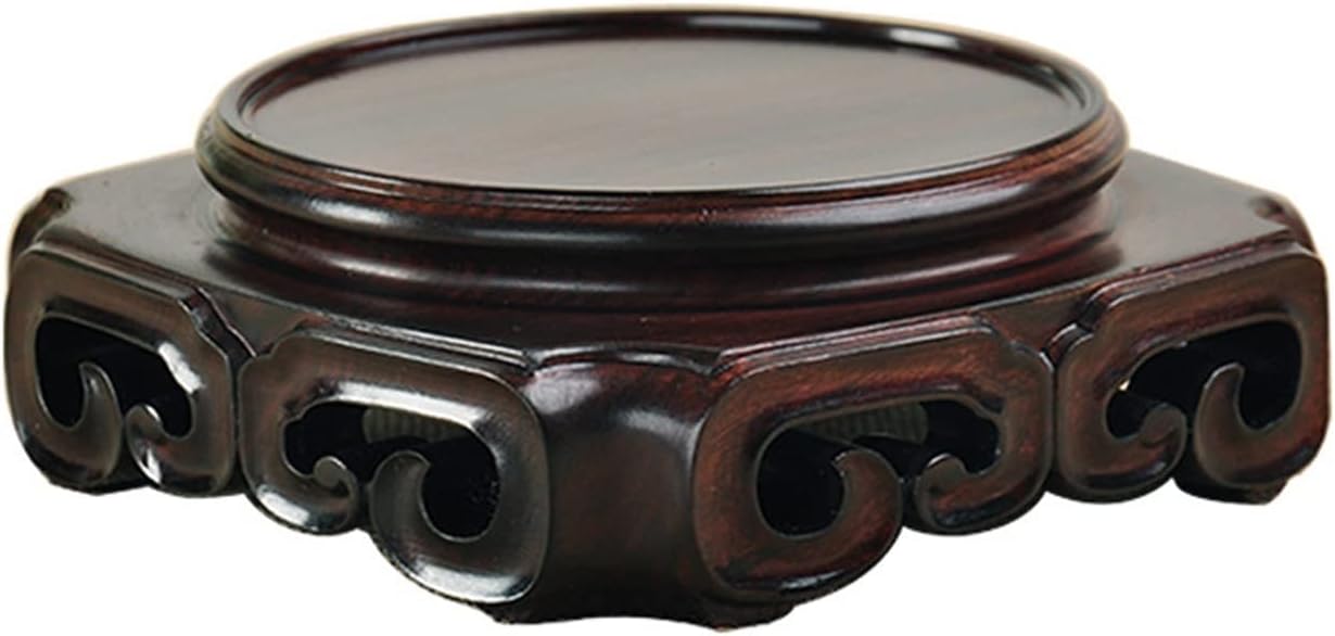 ZALORD Vase Stand Round Base Wooden Vase Base Wooden Vase