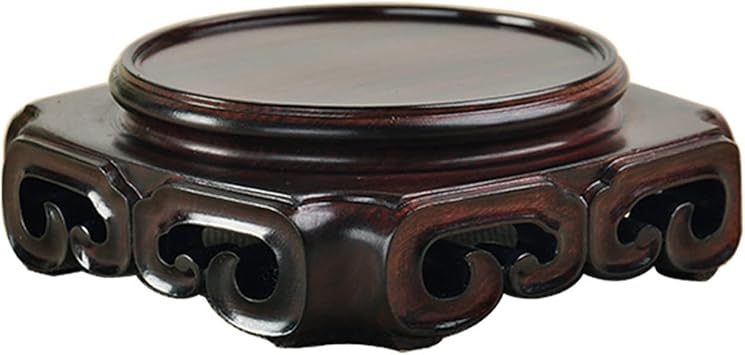 Plant Trays For Pots Round Base Wooden Vase Base Wooden Vase Display Stand Indoor Flower Pot Stand Flower Pot Container Display Stand Plant Pot Saucers  Size Large
