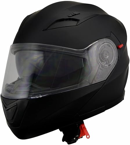Miniatura 8 de Milwaukee Performance Helmets MPH9803DOT 'Ionized' - Casco modular avanzado de motocicleta con visera desplegable