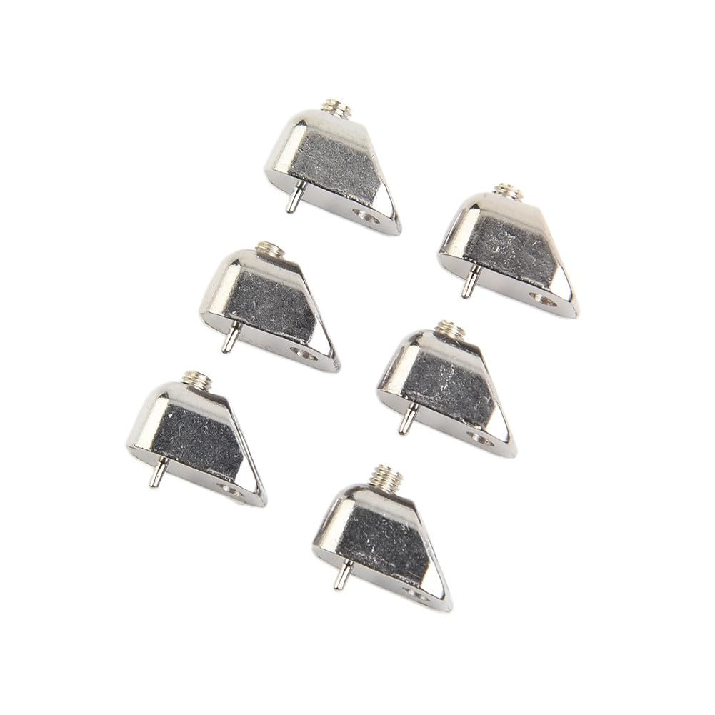Puente de guitarra sin cabeza para guitarras eléctricas de repuesto de 6 cuerdas, kit de accesorios de trémolo de metal con tornillos y llave, estable para un rendimiento de mano de obra fina