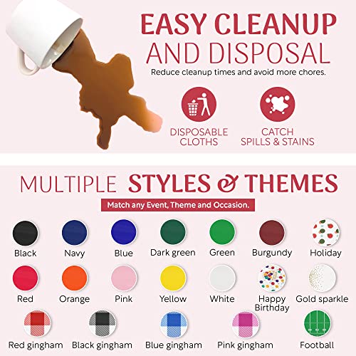 Grandipity Plastic Table Cloth Roll - 54in x 100 Ft. Table Cover White - image 5