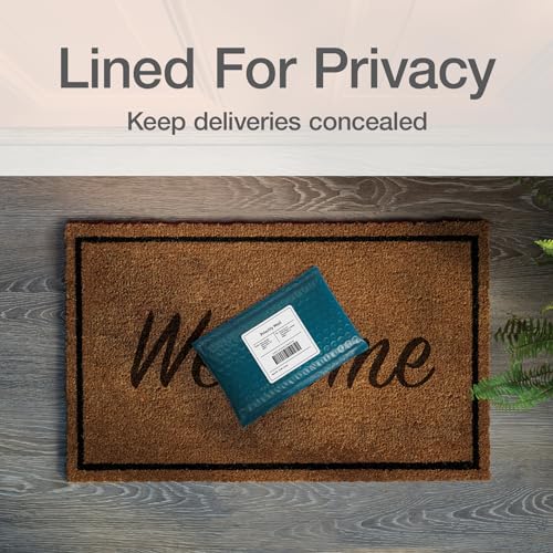 Image of Quality Park Bubble Mailers, 4 x 8 Shipping Envelopes, Self-Seal, Small Blue Padded Envelopes, Redi-Strip Peel Off Closure, 50 Per Box (QUA85909)