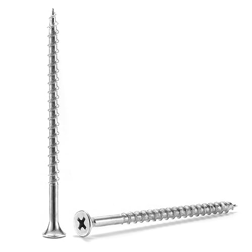 Miniatura 8 de Tornillos para paneles de yeso #6 x 2 pulgadas, 250 tornillos de madera autorroscantes rápidos de acero al carbono, cabeza plana SG TZH