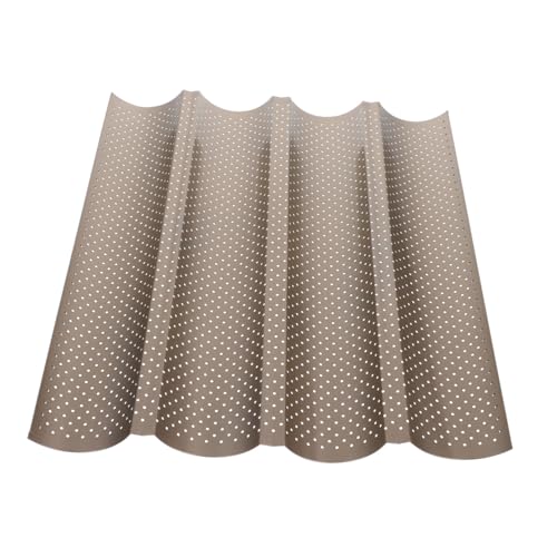 ARTSEWPLY Teglia Carbonio per Pane Francese Scomparti Antiaderente Resistente al Calore per Forno Stampo Classico per Baguette Facile da Pulire Utensile Cucina Professionale