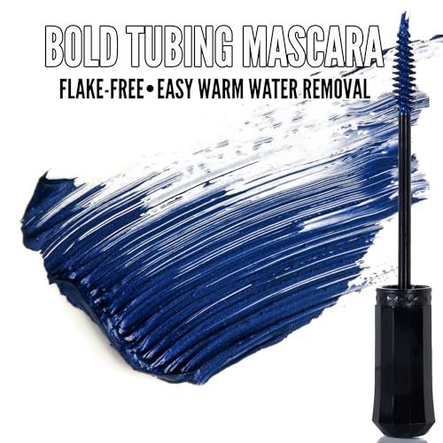 Image of Mynena Blue Lash Tubing Mascara | Smudge-Proof Flake-Free Long Lasting Lightweight Eyelash Extension Effect | Lengthening Defining Curling Buildable Formula Eye Makeup