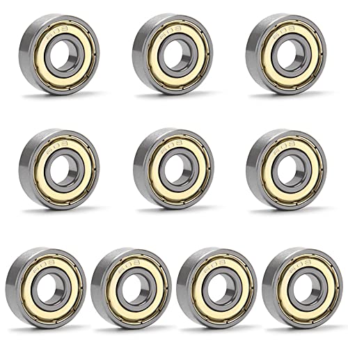 YIXISI 10 PCS 608 ZZ Ball Bearings, 608zz Skateboard Bearings