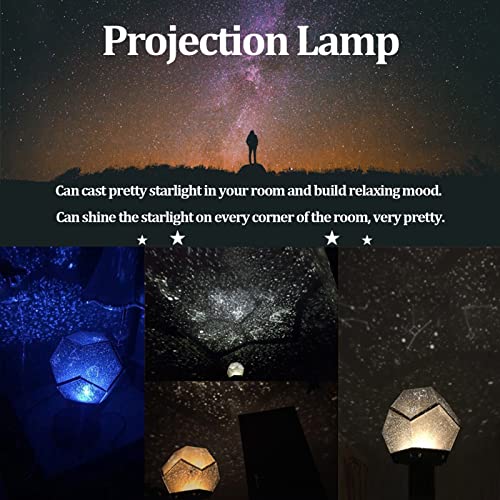 Lámpara Proyector Estrellas Rotativa Recargable USB miniatura 2