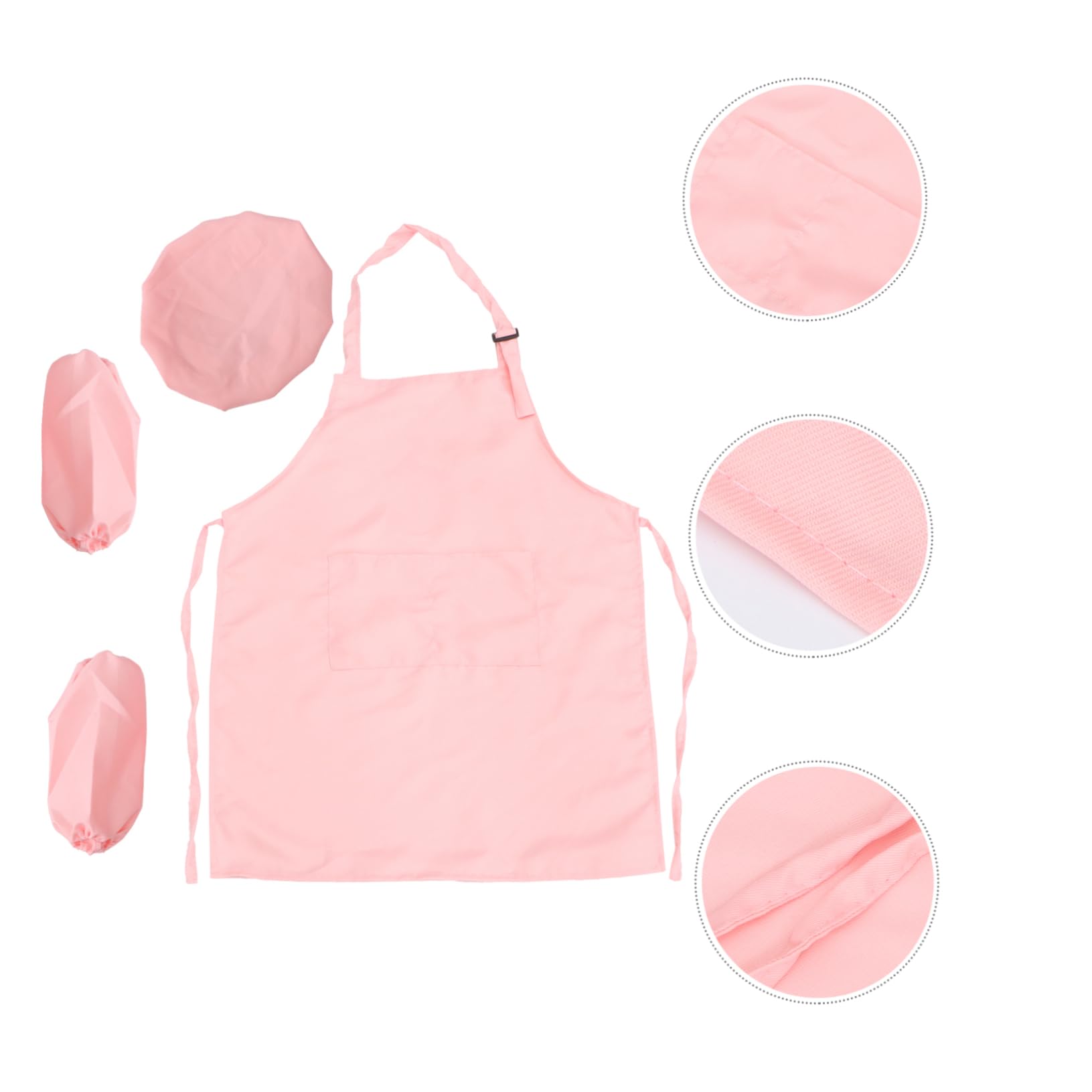 Unomor 3pc Chef Set for Kids Cooking Play with Personalized Chef Hat and Apron