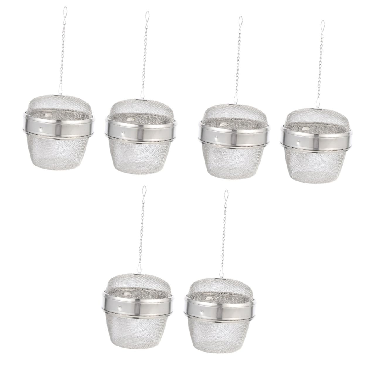 MAGICLULU 6pezzi Pz Di Infusori Acciaio Inossidabile Per Pulizia Gioielli e Filtraggio Tè Cestini Multi-funzione Per Cucina e Ristoranti Per Strainer e Lavaggio Di Piccole Parti