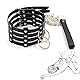 SUPKTHDY Halskette SM Choker Leder Harness Frauen Männer Halsbänder BDSM Fesseln Sex Set Bondageset Gothic Halsband mit Leine Ketten Fetisch Sexspielzeug für Paare Extrem Sex Toys