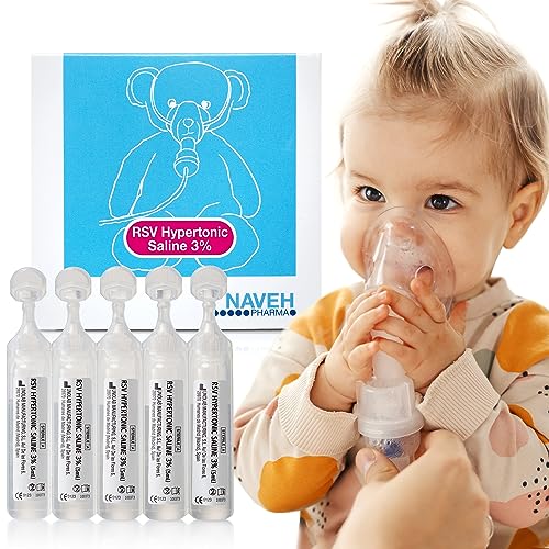 NAVEH PHARMA RSV Gentle Respiratory Relief: Baby-Friendly 3% Hypertonic Saline Solution for...