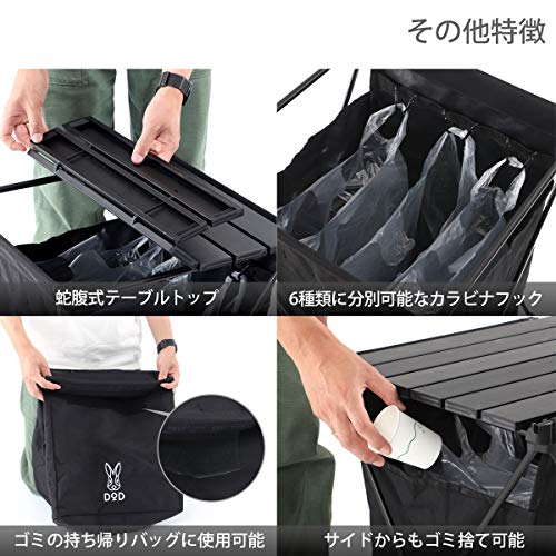 最安値 Dod ディーオーディー Dod ディーオーディー ステルスエックス ゴミを隠すゴミ箱 6種類分別 テーブル機能付き Gm1 450の価格比較