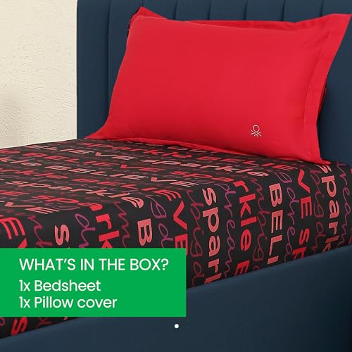 Image of 210 TC Kids Digital Printed Pure Cotton Single Bedsheet with 1 Pillow Cover