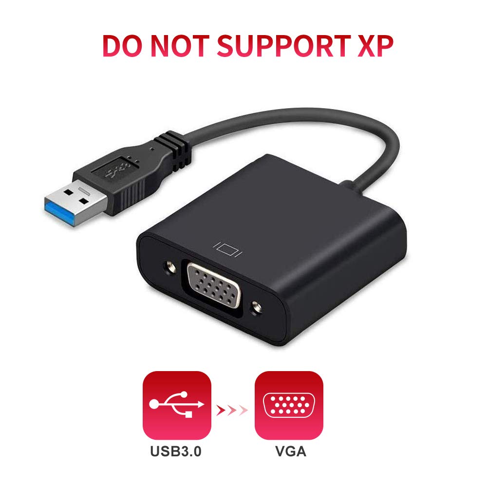 Buy Jiqu USB 3.0 to VGA Adapter, USB to VGA Video Adapter Converter