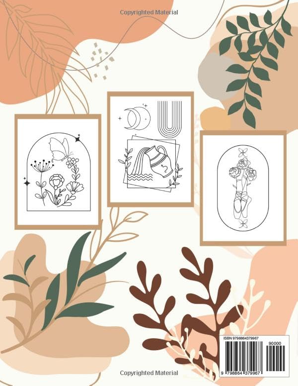 Minimalist Modern Art Coloring Book: Discover Tranquility Through Simplicity image 3