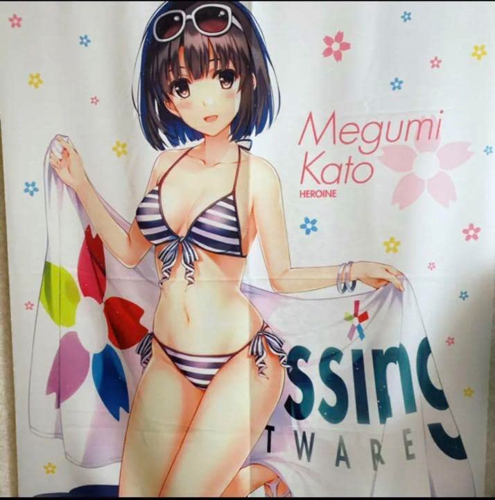 冴えない彼女の育てかた ♭ 加藤 恵 等身大タペストリー 深崎暮人描き  