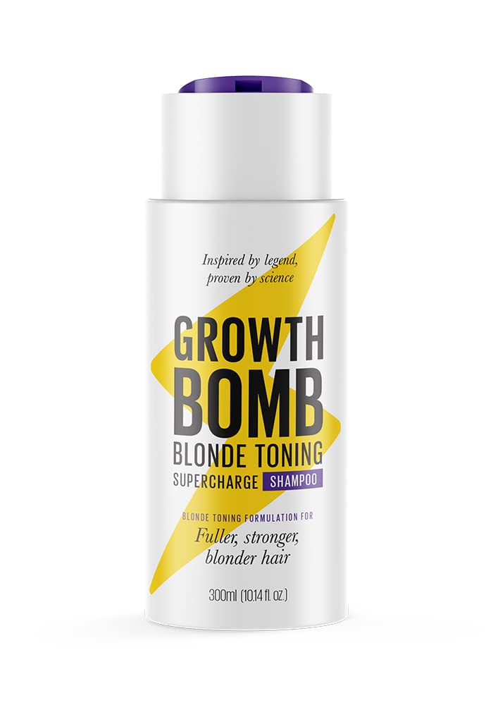 Growth Bomb Blonde Toning Supercharge Shampoo & Conditioner 300ml Each