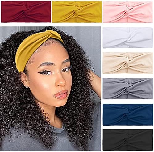 AKTVSHOW Headbands for Women Fashion Knotted Headbands Non Slip - Soft Elastic Hair Bands for Teen Girls for Short Hair Long Hair Cute Women Hair Accessories