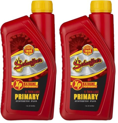 Image of Schaeffer Manufacturing Co. 024030-012S Extreme Performance V-Twin Primary Lube, 1-Quart Bottle (Pack of 2)
