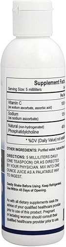 Miniatura 2 de Vitamina C liposomal La mayor absorción a las células 96% incluye la cantidad adecuada de fosfatidil colina (PC)