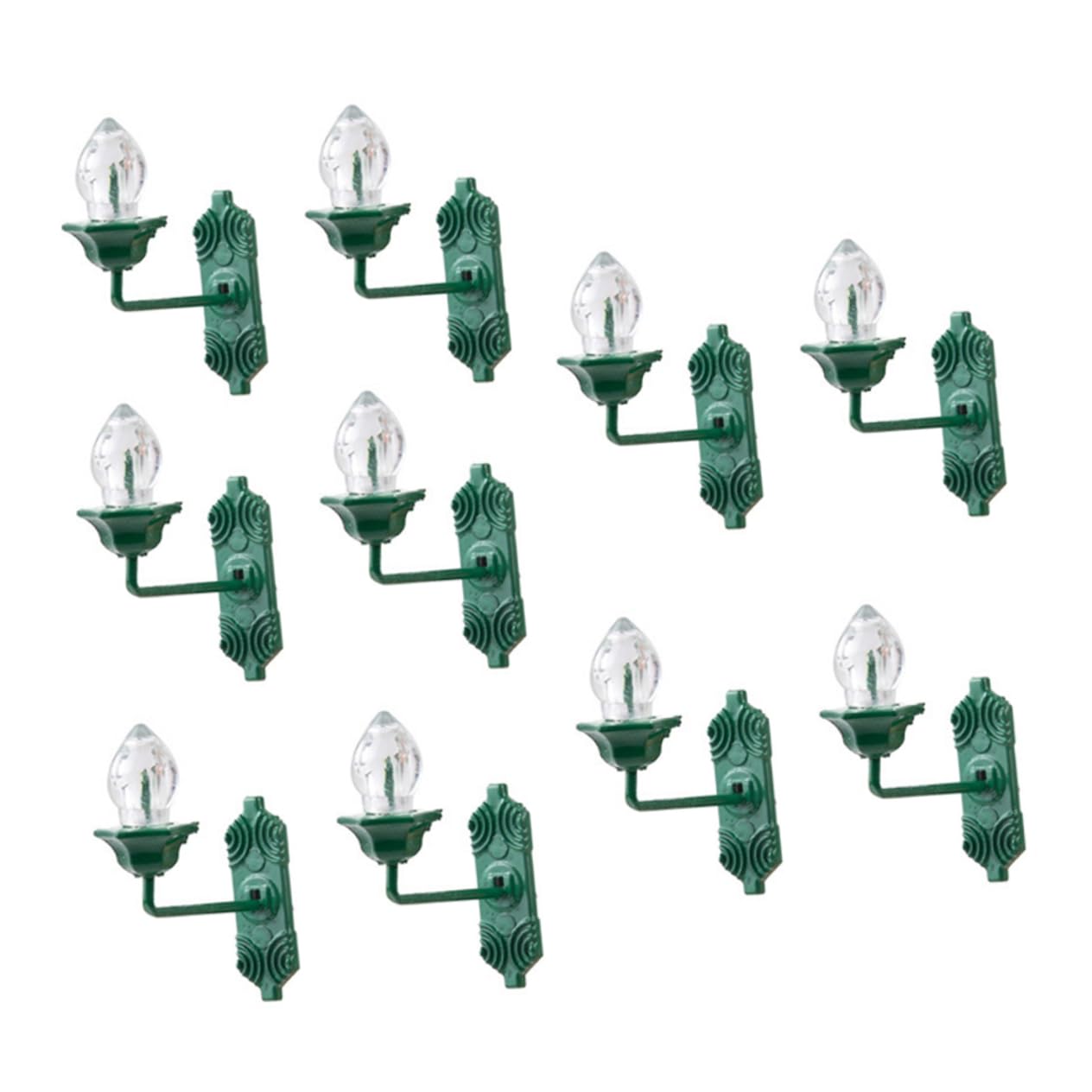 KESYOO 10Pcs Miniature Wall Lamp Luminous DIY Scene Lights for Sand Table Building Models Creative Micro Landscape Decorations Material Warm