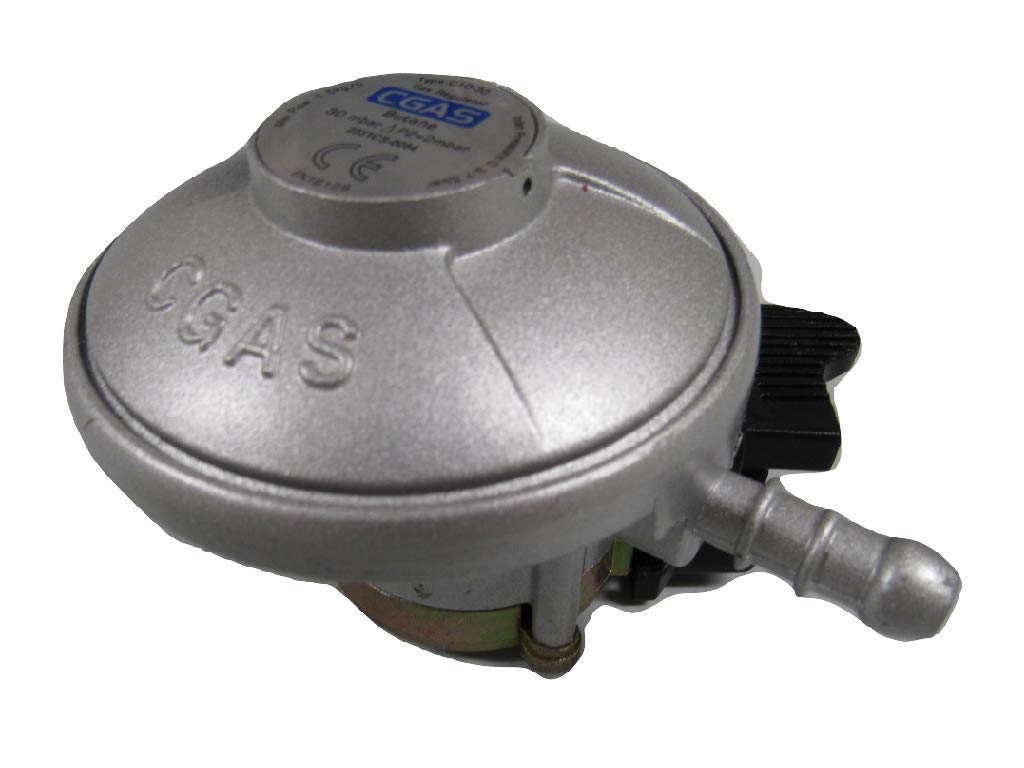 Butane Clip On Gas Regulator 30 mbar (20MM Caravan Motorhome Bottle Cylinder)