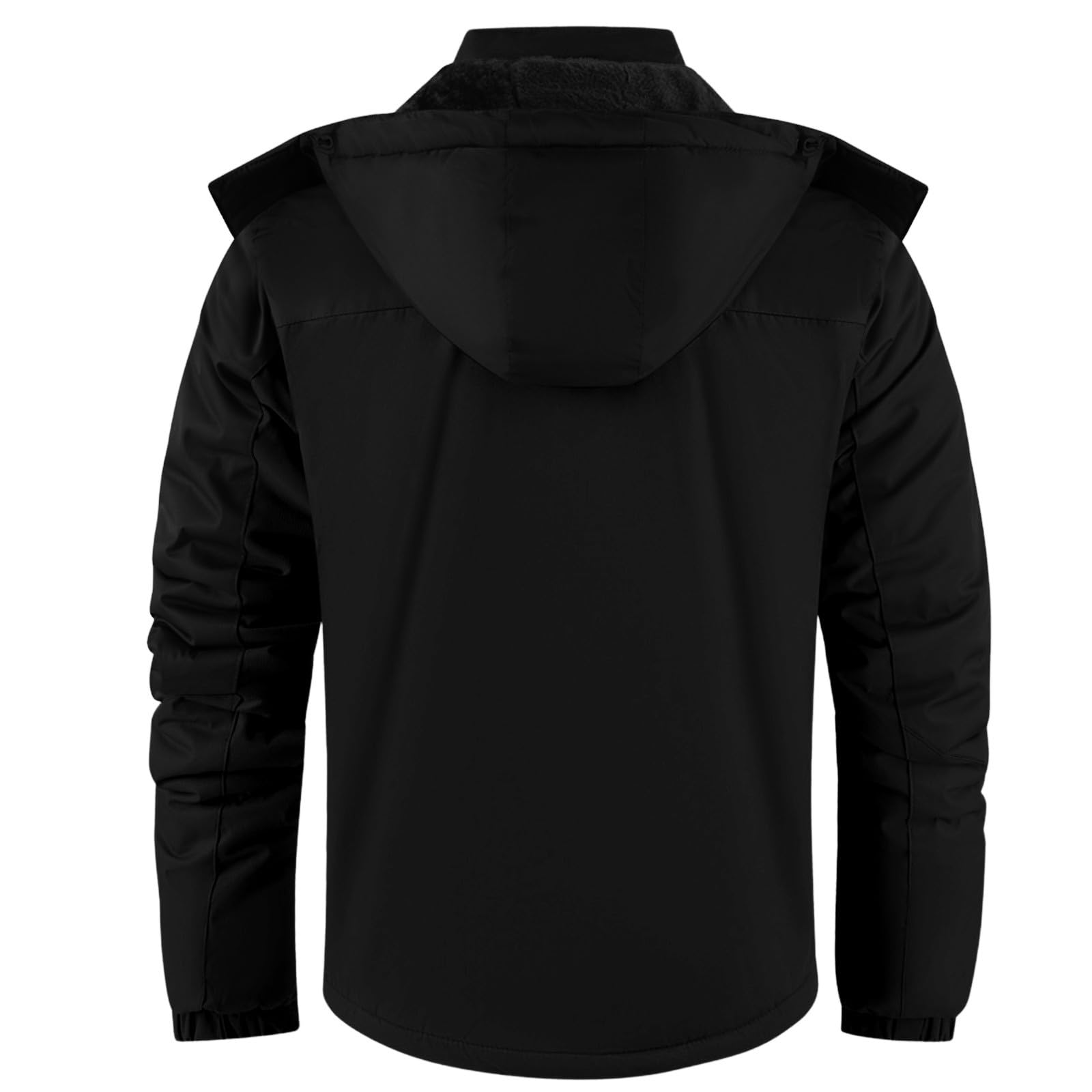 Winterliche, Fleecejacke für Outdoor-Aktivitäten – Kaltwettermantel in Übergröße zum Wandern für Ausrüstung