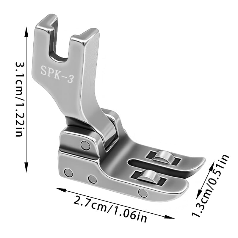 Pie prensatela rodillo alto para máquina industrial miniatura 6