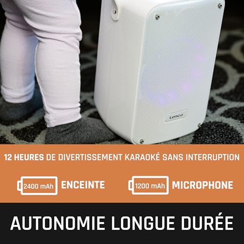 Machine karaoké portable bluetooth pour chanter en extérieur grâce à la batterie