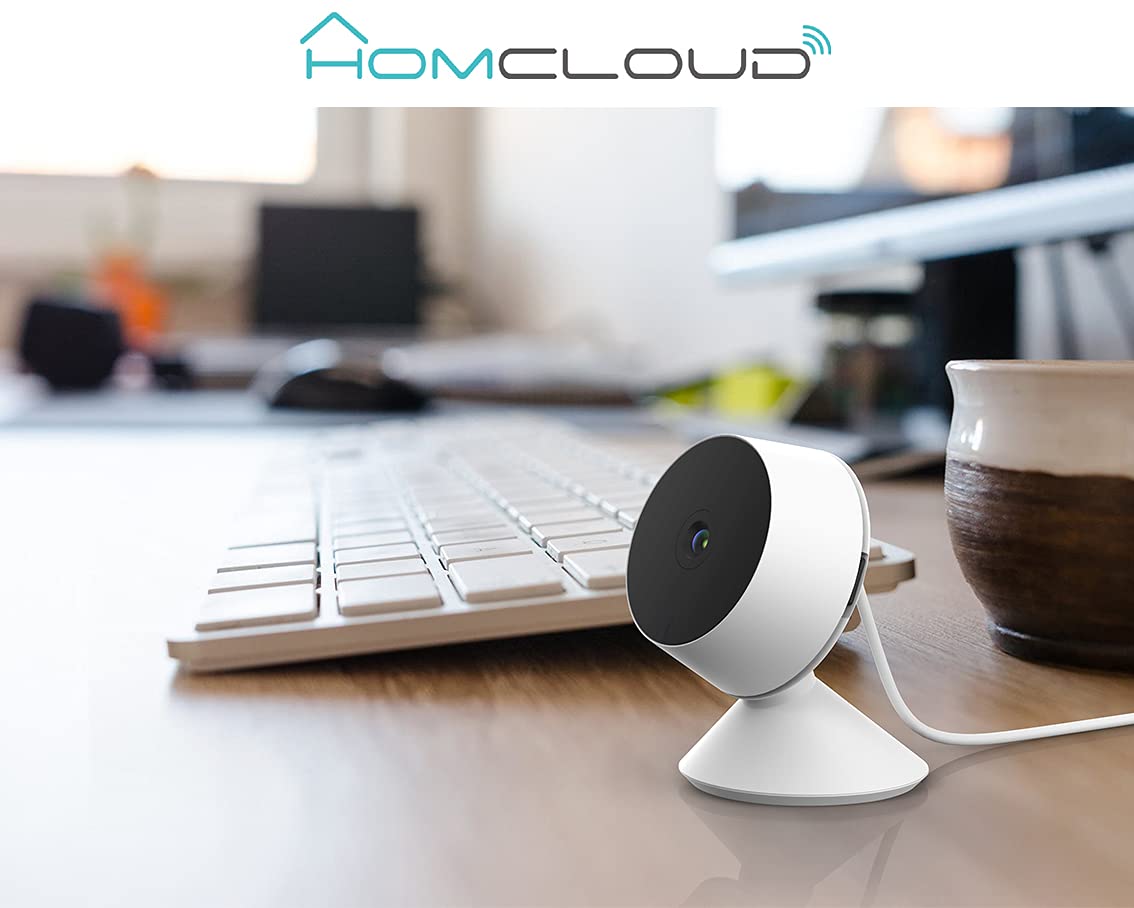 8S wewnętrzna mini inteligentna kamera Wi-Fi, kamera 1080p Full HD, wykrywanie ruchu, noktowizor i dźwięk, kompatybilny z Alexa i Google