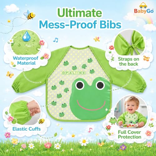 Image of BabyGo Cotton Baby Tie Button Bibs | Soft, Washable Feeding Bibs for Kids, Adjustable, Reusable, Gentle on Skin, Comfortable & Ideal for Mealtime, Perfect for Infants & Toddlers | Multicolor