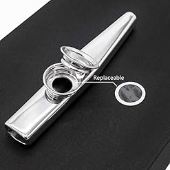 MEW Kazoo en métal, 6 couleurs différentes en alliage d’aluminium, bon compagnon pour guitare, ukulélé, violon, piano… - Les Beatles, Paul McCartney, John Lennon, RIngo Starr, George Harrison MEW Kazoo en métal, 6 couleurs différentes en alliage d'aluminium, bon compagnon pour guitare, ukulélé, violon, piano… – Image 5