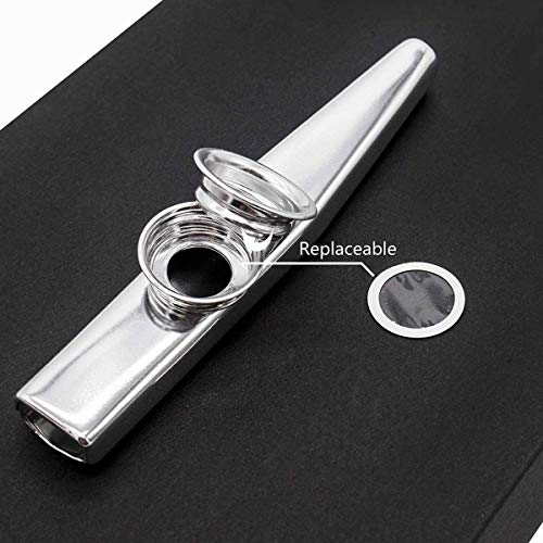 MEW Kazoo en métal, 6 couleurs différentes en alliage d’aluminium, bon compagnon pour guitare, ukulélé, violon, piano… - Les Beatles, Paul McCartney, John Lennon, RIngo Starr, George Harrison MEW Kazoo en métal, 6 couleurs différentes en alliage d'aluminium, bon compagnon pour guitare, ukulélé, violon, piano… – Image 6