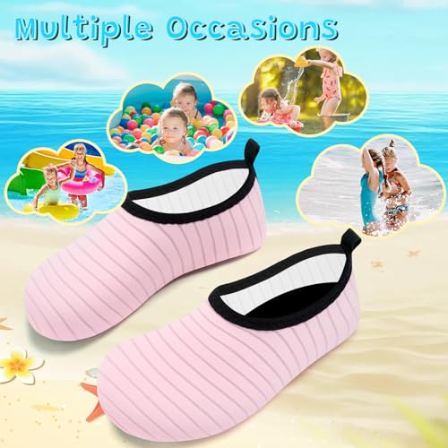 Image of VIFUUR Kids Water Shoes Girls Boys Quick Dry Aqua Socks for Beach Swim Outdoor Sports