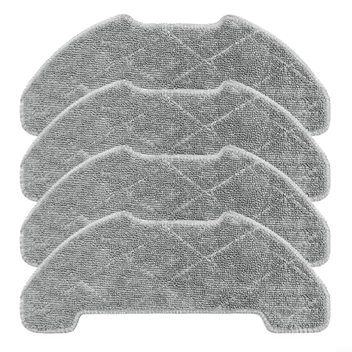 Mikrofaser-Wischmopp-Pads für Airrobo P30 Staubsauger-Zubehör, wiederverwendbare Bodentuch, Staubsauger-Reinigungspads, weiche Pads (4 Stück)