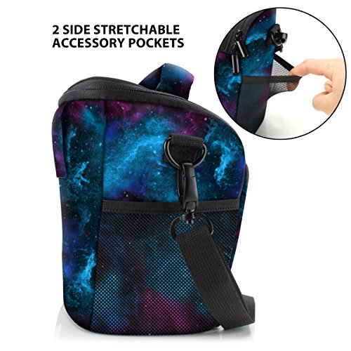 image for USA Gear SLR Camera Case Bag (Galaxy) with Top Loading Accessibility, 