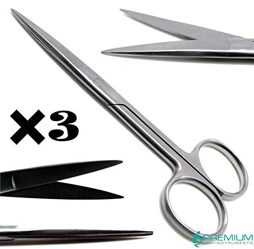 3× Surgical Operating Dissecting Scissors Standard 4.5