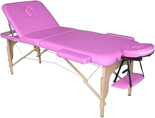 Polironeshop Venus - Cama plegable de madera para masajes, esteticista de tatuaje, color rosa