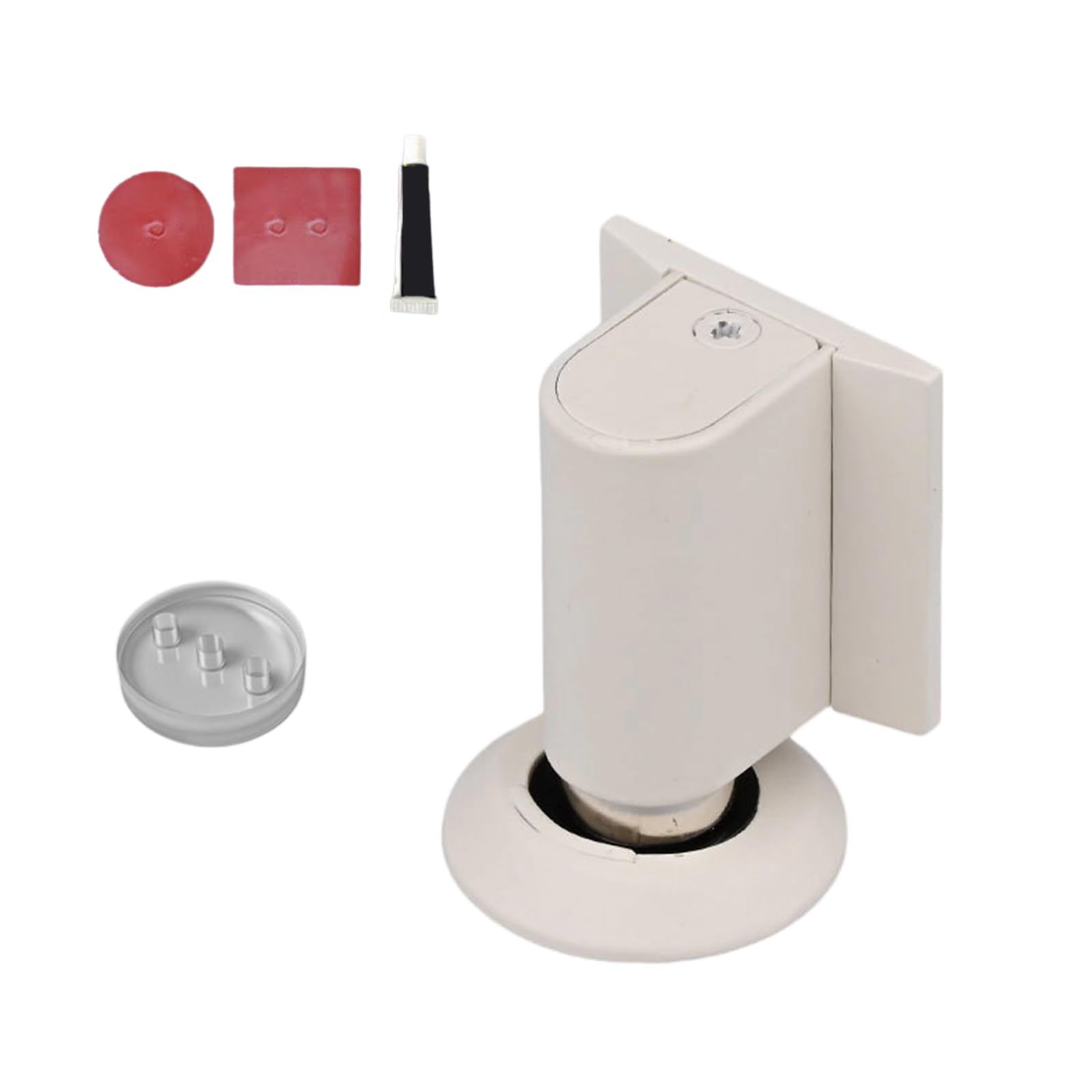Nucelit Increased White Colo Door Holder With Adjustable Base Sturdy Alloy Construction For Home And Workplace Use Anti Slip Door Holder
