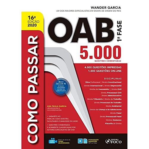 Como passar na OAB – 1ª fase: 5.000 questões comentadas