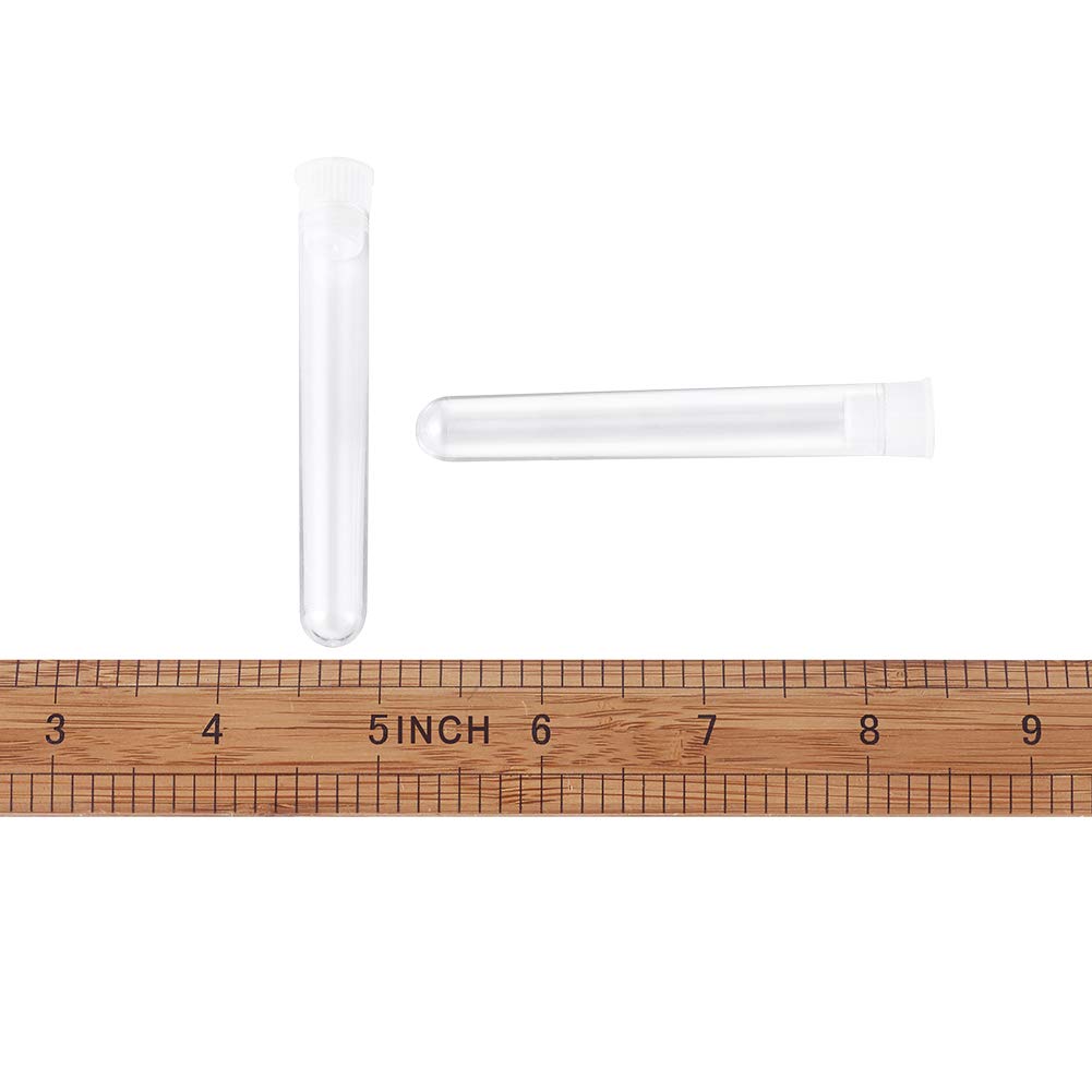 20 Tubes En Plastique Transparent 33 Cm - Avec Couvercles Et étiquettes, Rangement Pour Perles, Encens, Petits Objets - 3