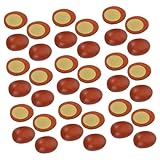 Toyvian 30 Pièces Miniature Boiled Egg Halves Realistic Food Toys for Dollhouse Kitchen P...