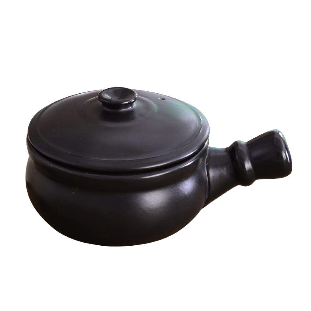 Casserole en céramique noire de 800ML | Pot à ragoût