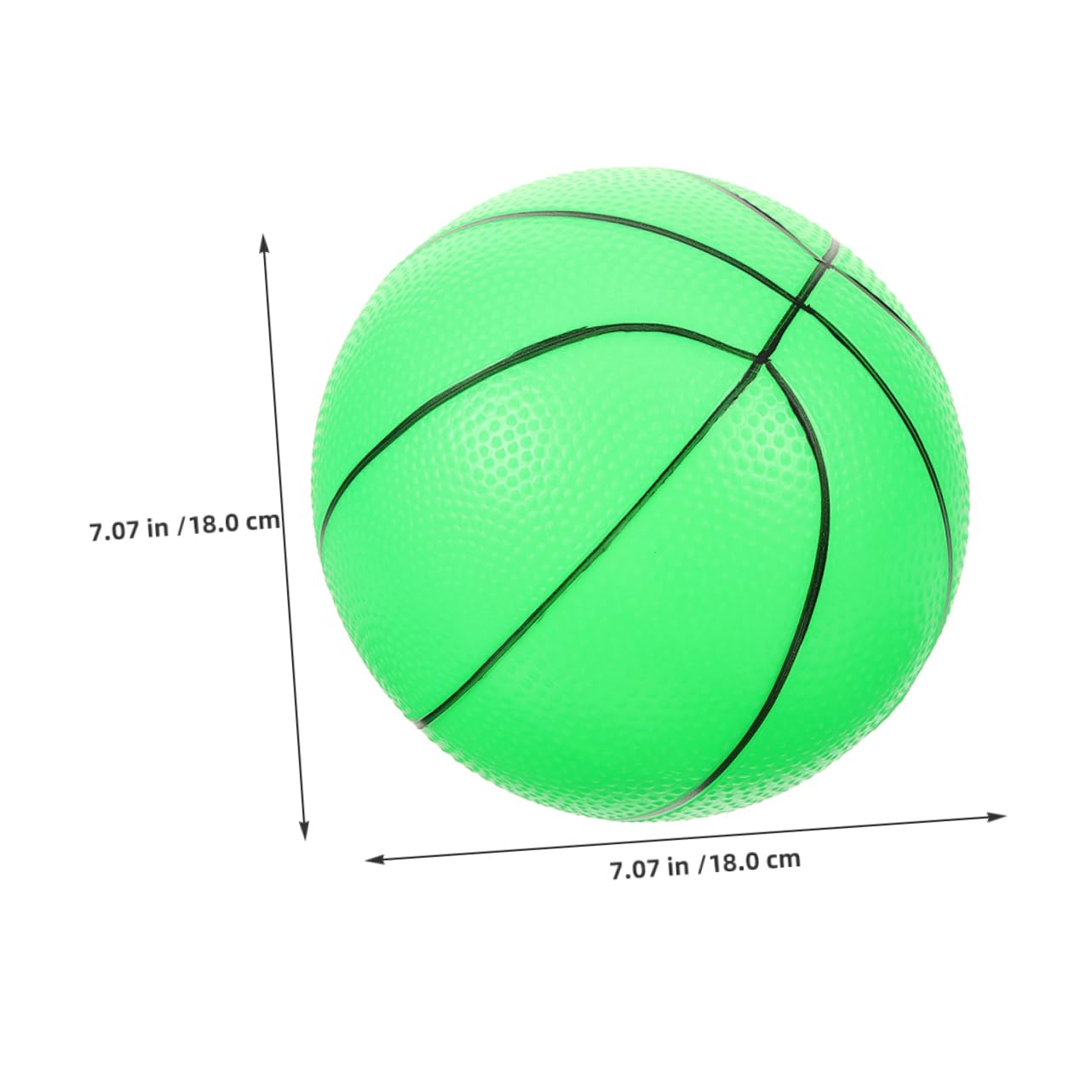 ibasenice 2Pcs Glow Dark Basketballs Inflatable PVC Bouncy Balls for Outdoor Games Birthday Parties High Elasticity Easy to Locate in Low Light Durable Design