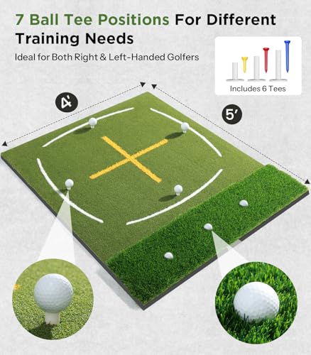 Golf Mat with Fairway & Rough Turf