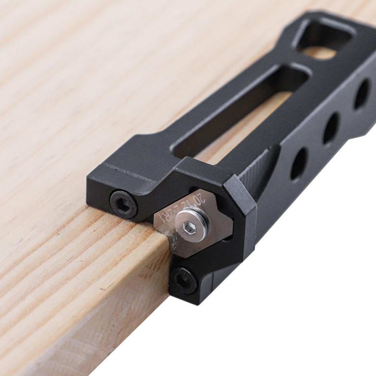 Pialla Manuale per Lavorazione del Legno in Lega di Alluminio 6061 Lame Intercambiabili a Raggio Curvo, Utensile da Banco per Rifinitura e Sbavatura Legno, Set da 4 Pezzi